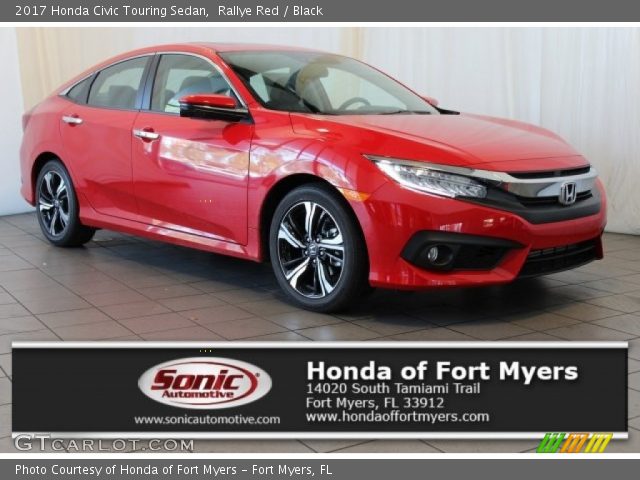 2017 Honda Civic Touring Sedan in Rallye Red