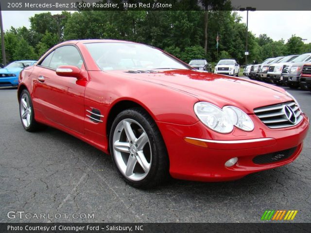 2005 Mercedes-Benz SL 500 Roadster in Mars Red