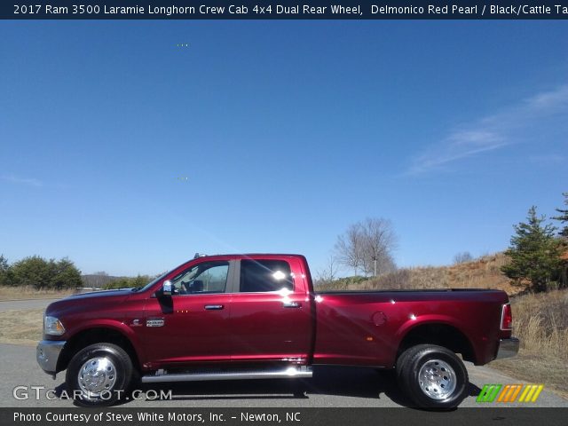 2017 Ram 3500 Laramie Longhorn Crew Cab 4x4 Dual Rear Wheel in Delmonico Red Pearl