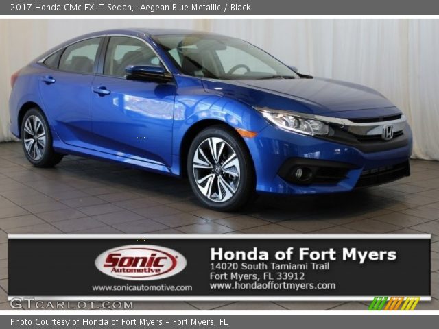 2017 Honda Civic EX-T Sedan in Aegean Blue Metallic