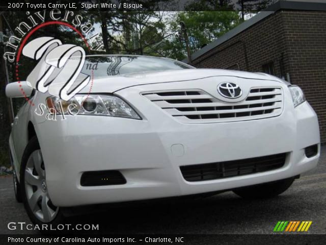 2007 Toyota Camry LE in Super White