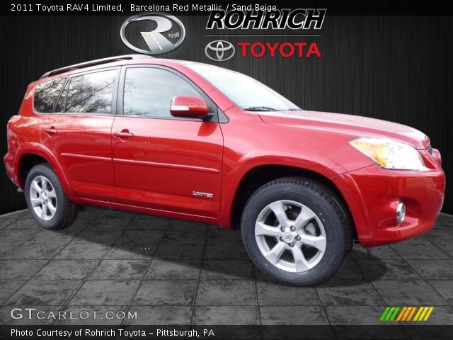 2011 Toyota RAV4 Limited in Barcelona Red Metallic