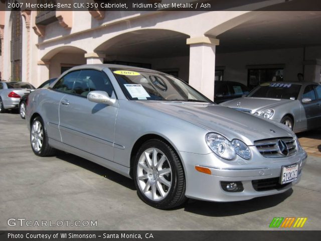 2007 Mercedes-Benz CLK 350 Cabriolet in Iridium Silver Metallic