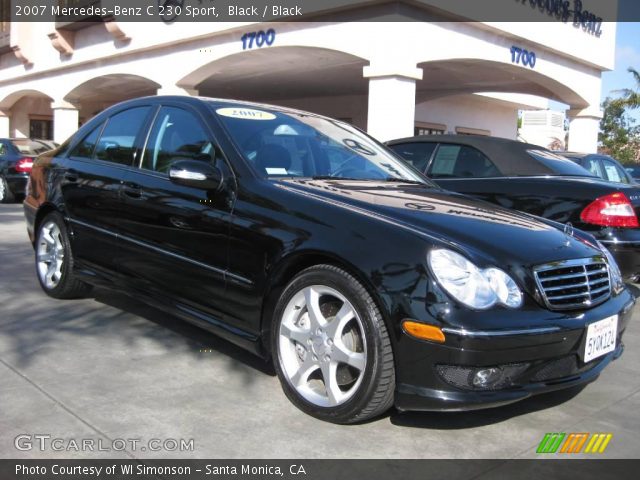 2007 Mercedes-Benz C 230 Sport in Black