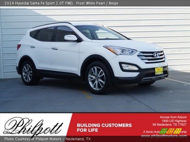 2014 Hyundai Santa Fe Sport 2.0T FWD in Frost White Pearl