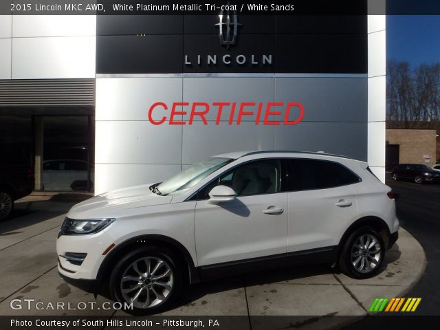 2015 Lincoln MKC AWD in White Platinum Metallic Tri-coat