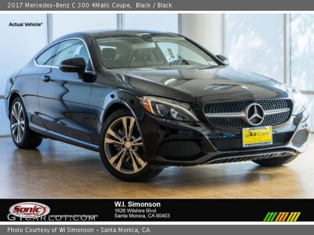 2017 Mercedes-Benz C 300 4Matic Coupe in Black