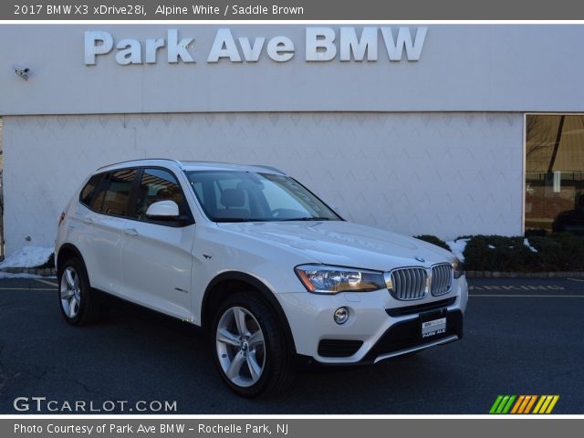 2017 BMW X3 xDrive28i in Alpine White