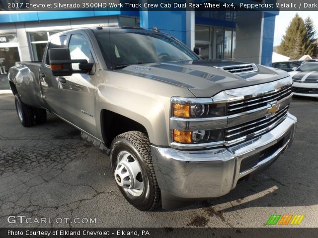 2017 Chevrolet Silverado 3500HD Work Truck Crew Cab Dual Rear Wheel 4x4 in Pepperdust Metallic