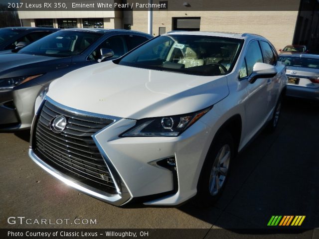 Eminent White Pearl 2017 Lexus Rx 350 Parchment Interior