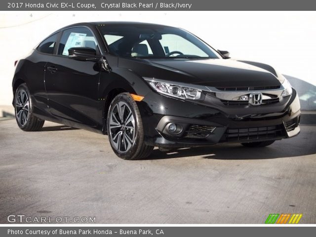 2017 Honda Civic EX-L Coupe in Crystal Black Pearl