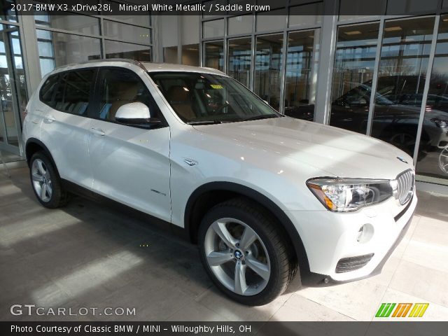 2017 BMW X3 xDrive28i in Mineral White Metallic