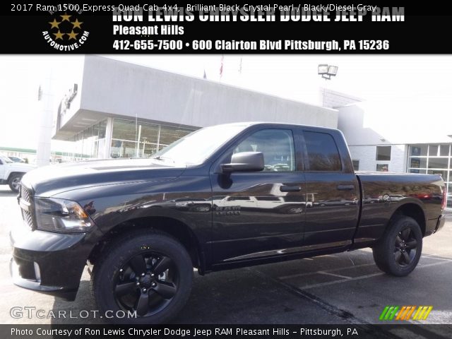 2017 Ram 1500 Express Quad Cab 4x4 in Brilliant Black Crystal Pearl