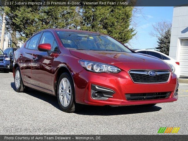 2017 Subaru Impreza 2.0i Premium 4-Door in Venetian Red Pearl