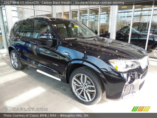 2017 BMW X3 xDrive28i in Carbon Black Metallic