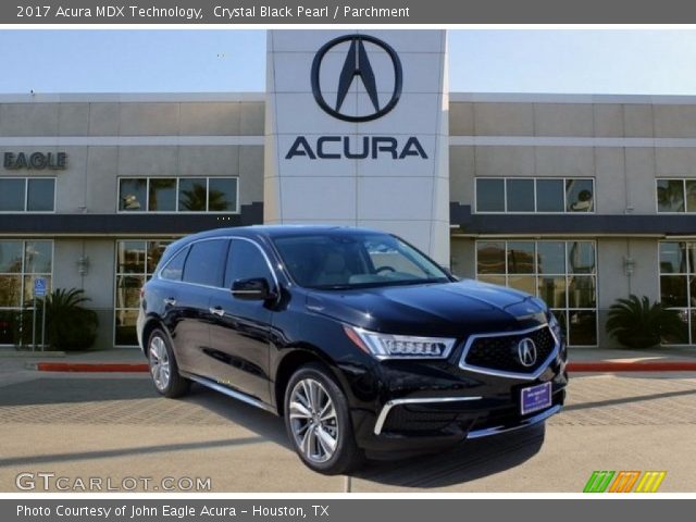 2017 Acura MDX Technology in Crystal Black Pearl