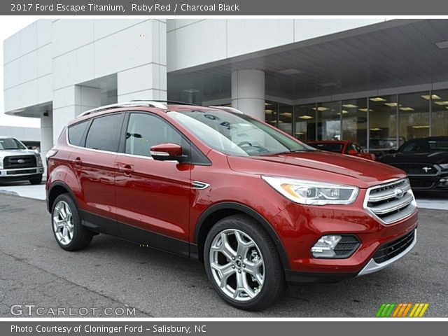 2017 Ford Escape Titanium in Ruby Red