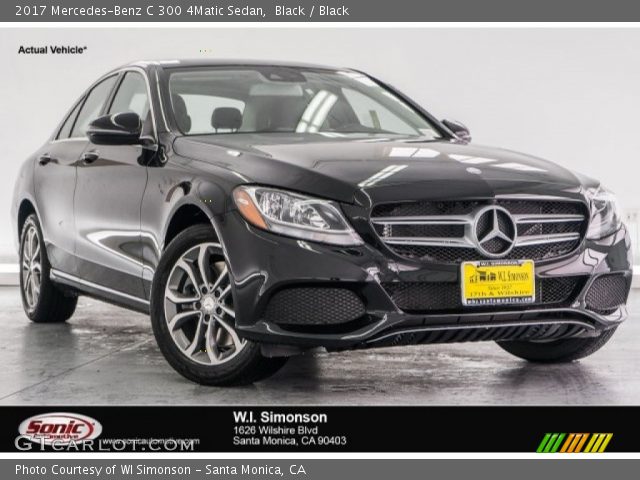 2017 Mercedes-Benz C 300 4Matic Sedan in Black