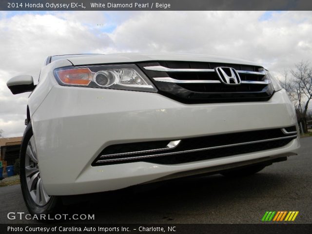 2014 Honda Odyssey EX-L in White Diamond Pearl