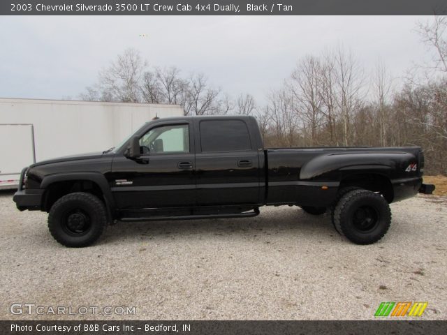 2003 Chevrolet Silverado 3500 LT Crew Cab 4x4 Dually in Black