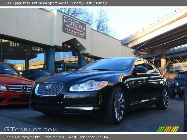 2010 Jaguar XF Premium Sport Sedan in Ebony Black