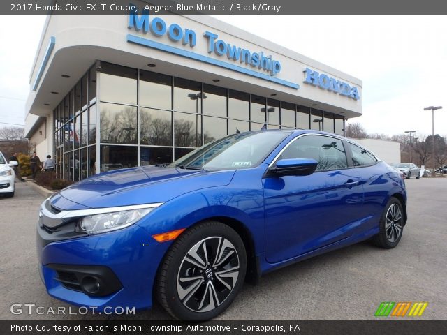 2017 Honda Civic EX-T Coupe in Aegean Blue Metallic