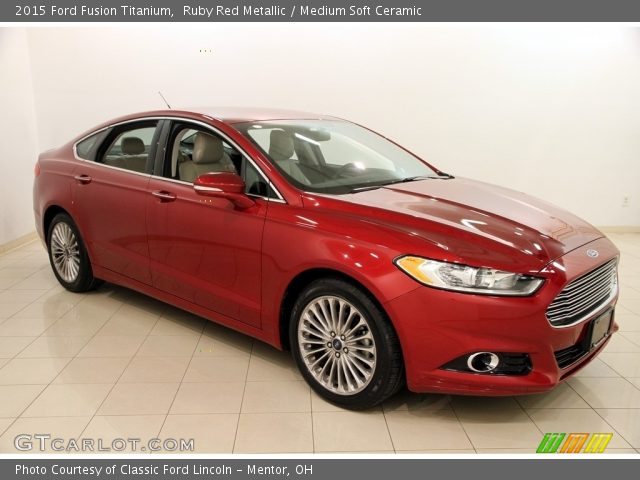 2015 Ford Fusion Titanium in Ruby Red Metallic