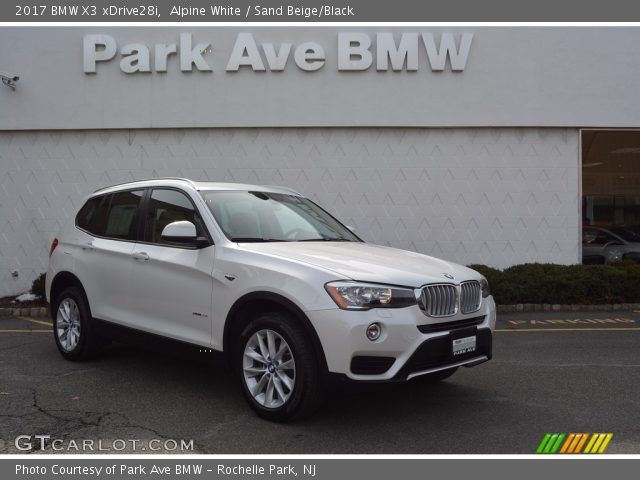 2017 BMW X3 xDrive28i in Alpine White