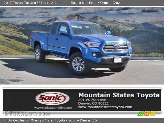 2017 Toyota Tacoma SR5 Access Cab 4x4 in Blazing Blue Pearl