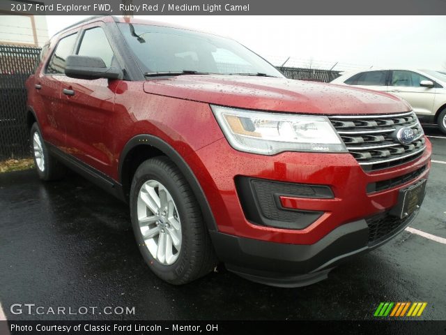 2017 Ford Explorer FWD in Ruby Red