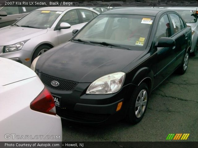 2007 Kia Rio LX Sedan in Black