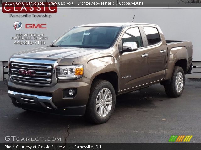 2017 GMC Canyon SLT Crew Cab 4x4 in Bronze Alloy Metallic