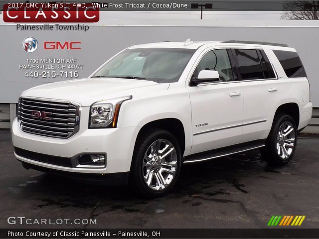 2017 GMC Yukon SLT 4WD in White Frost Tricoat