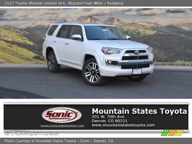 2017 Toyota 4Runner Limited 4x4 in Blizzard Pearl White