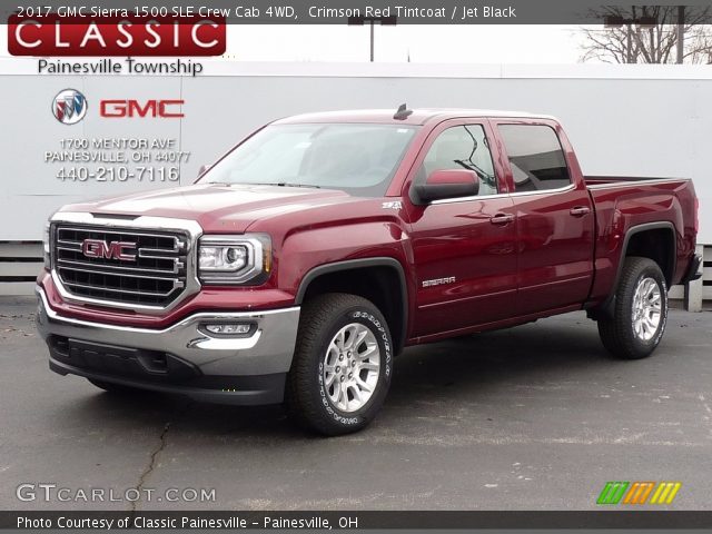 2017 GMC Sierra 1500 SLE Crew Cab 4WD in Crimson Red Tintcoat