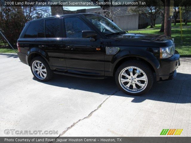 2008 Land Rover Range Rover Sport Supercharged in Santorini Black