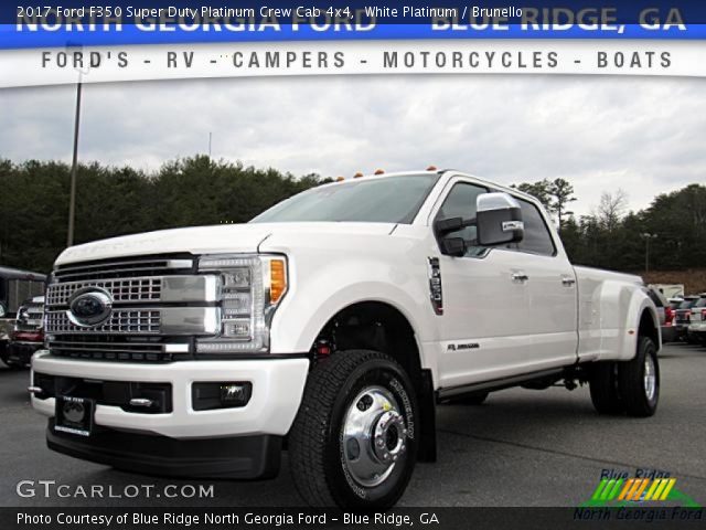 2017 Ford F350 Super Duty Platinum Crew Cab 4x4 in White Platinum