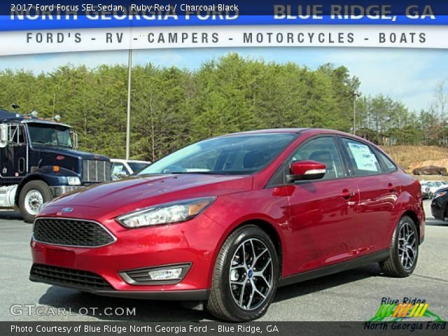 2017 Ford Focus SEL Sedan in Ruby Red