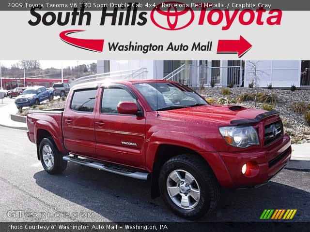 2009 Toyota Tacoma V6 TRD Sport Double Cab 4x4 in Barcelona Red Metallic