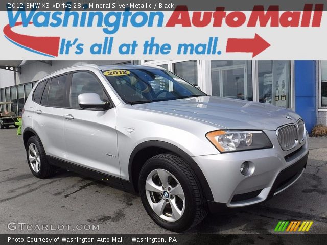 2012 BMW X3 xDrive 28i in Mineral Silver Metallic