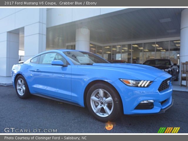 2017 Ford Mustang V6 Coupe in Grabber Blue