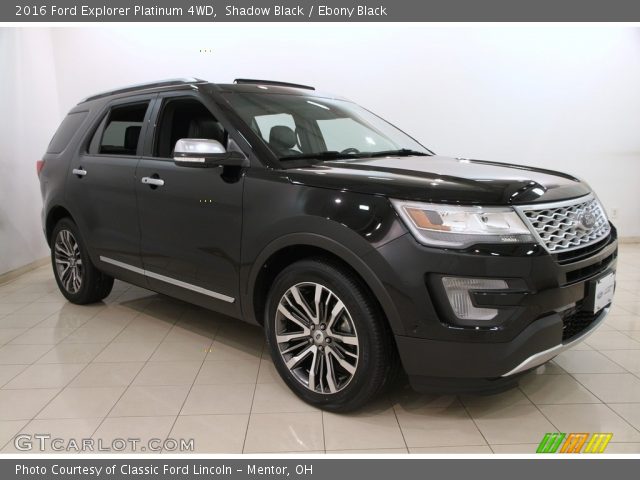 2016 Ford Explorer Platinum 4WD in Shadow Black