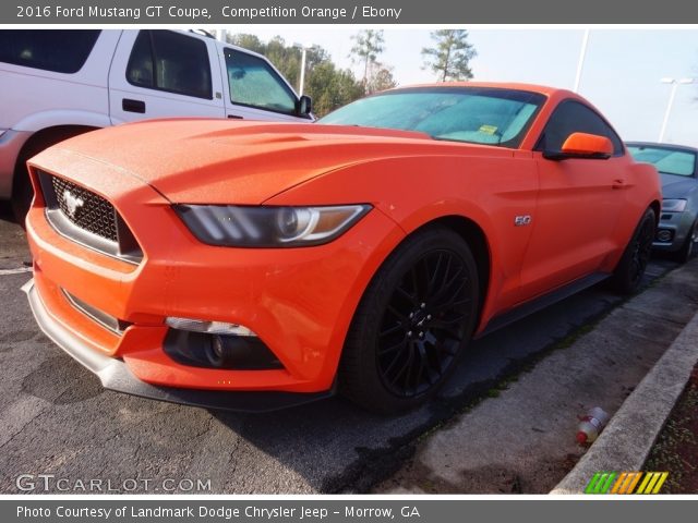 2016 Ford Mustang GT Coupe in Competition Orange