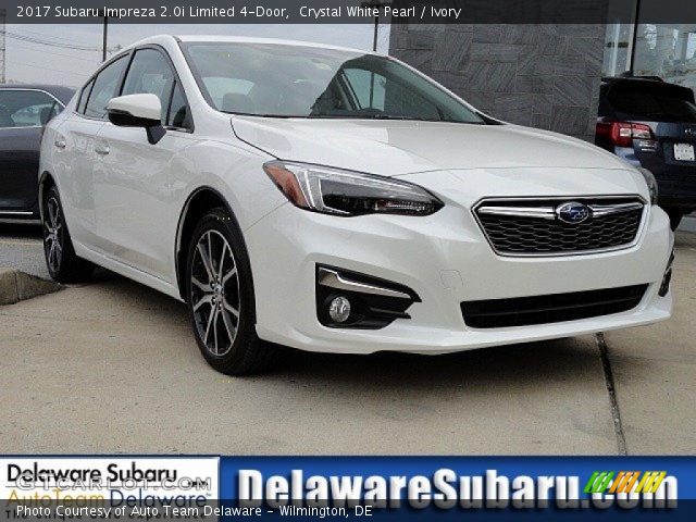 2017 Subaru Impreza 2.0i Limited 4-Door in Crystal White Pearl