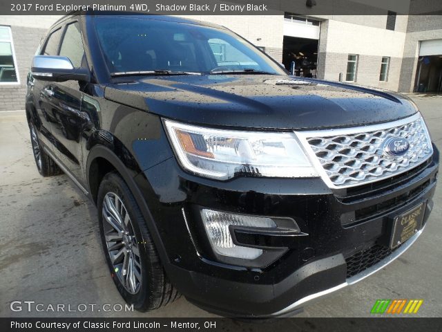 2017 Ford Explorer Platinum 4WD in Shadow Black
