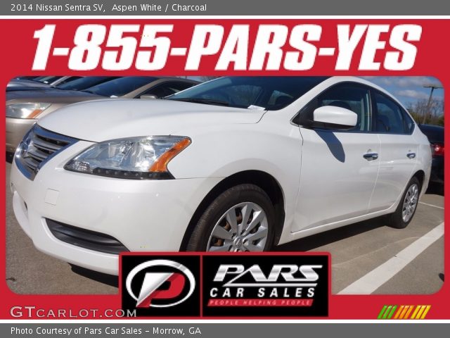 2014 Nissan Sentra SV in Aspen White