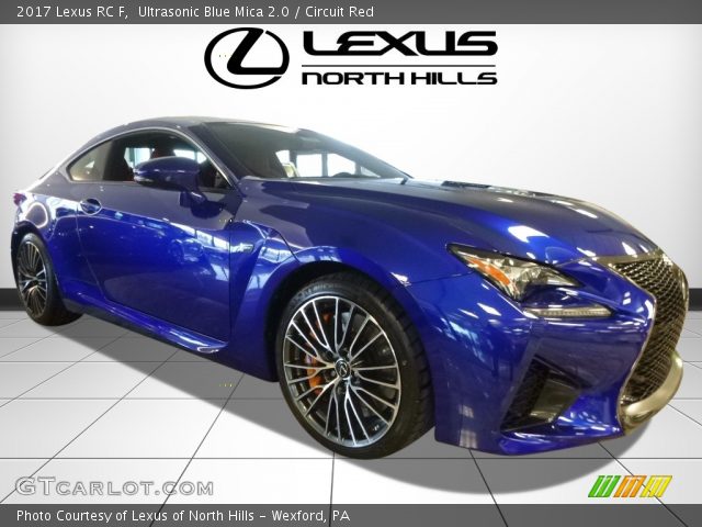 2017 Lexus RC F in Ultrasonic Blue Mica 2.0