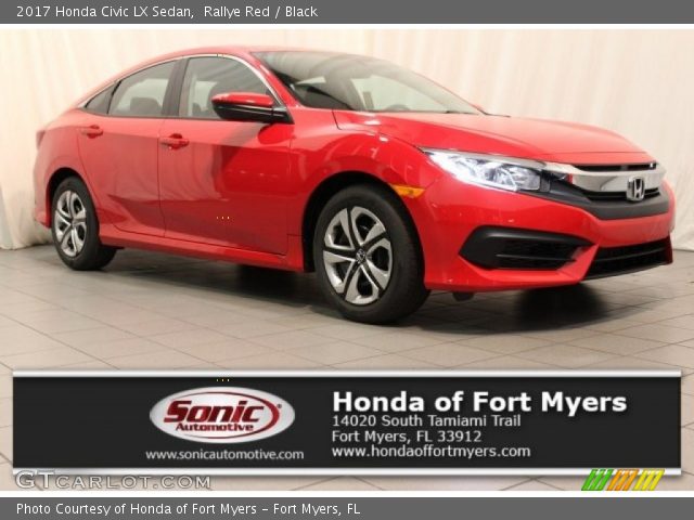 2017 Honda Civic LX Sedan in Rallye Red