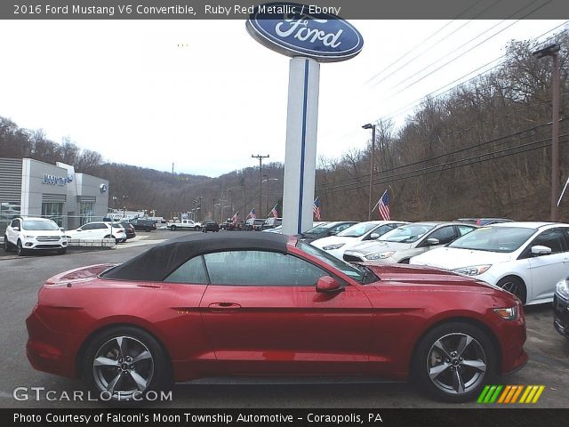 2016 Ford Mustang V6 Convertible in Ruby Red Metallic