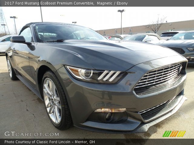 2017 Ford Mustang EcoBoost Premium Convertible in Magnetic